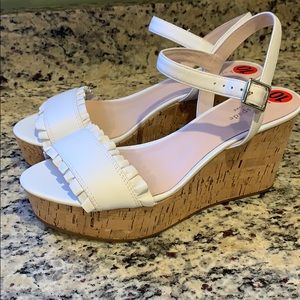 New! Kate Spade Ruffled Wedge Shoes